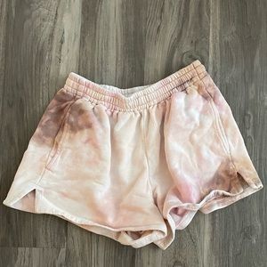 A.L.C. hand dyed sweat shorts